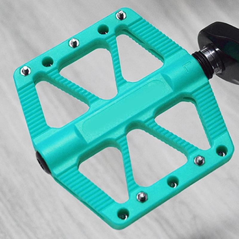 Seal Bearings Bicycles Platform Pedals Replacement Nylon Fiber Bicycles Flat Pedals Wide Flat Cycling Pedals Enduring