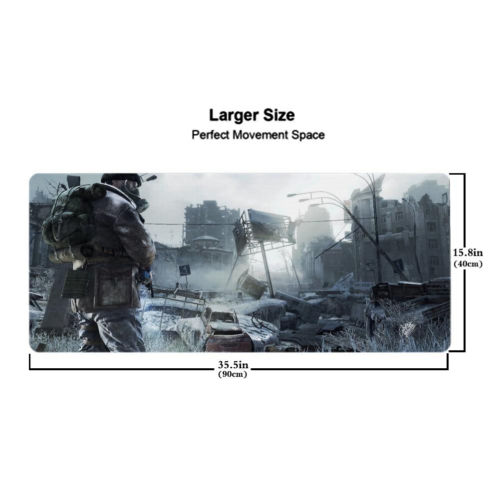 Metro 2033 Mouse Pad 500X1000 Mm Large Gaming Mousepad Gamer XL Rubber Otaku Keyboard Pad Laptop Desk Mat