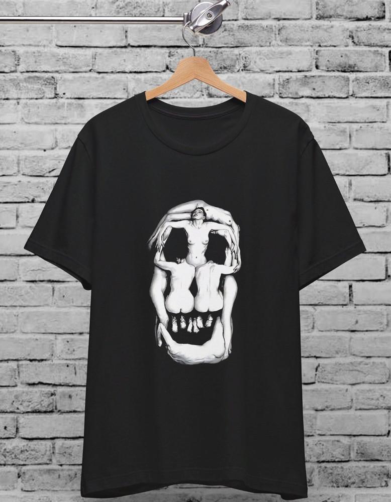 Salvador Dali Skull Voluptas Mors Surrealism Art Gothic Memento Mori Unisex Tee