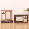 Modern Rotating Double-Sided Photo Frame: 6-inch/7-inch, Personalized Album, Couples Gift, Wooden Ornament