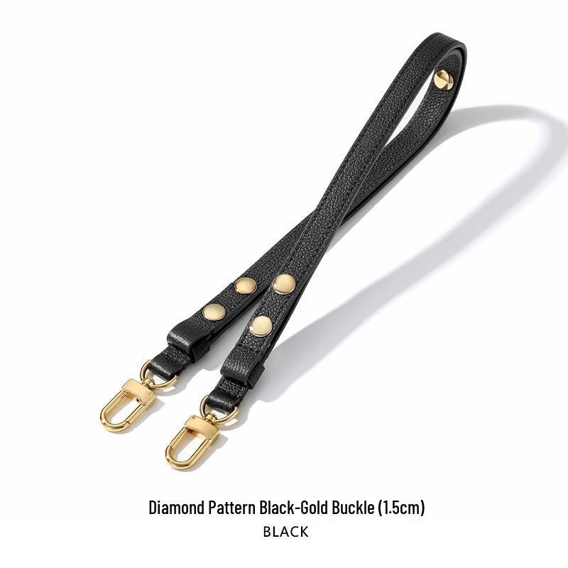 MHS-C-38 Adjustable Three-Speed Brown Women's Underarm Bag with Rivet Shoulder Strap, 26 Wash Bag Transformation.