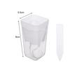 5/1PCS Self Watering Flower Pots Plastic Plant Pot with Drainage Holes Transparent Planting Flower Pot Home Garden Accessories