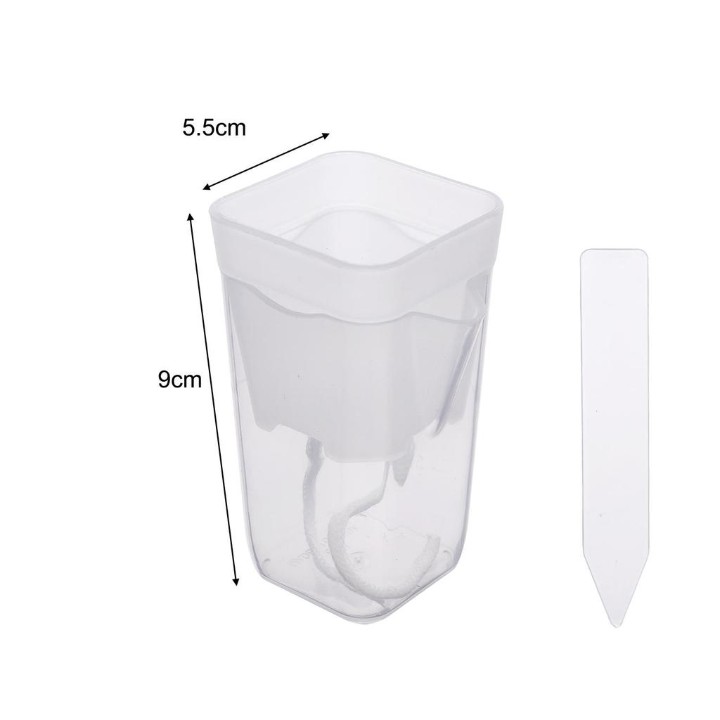 5/1PCS Self Watering Flower Pots Plastic Plant Pot with Drainage Holes Transparent Planting Flower Pot Home Garden Accessories