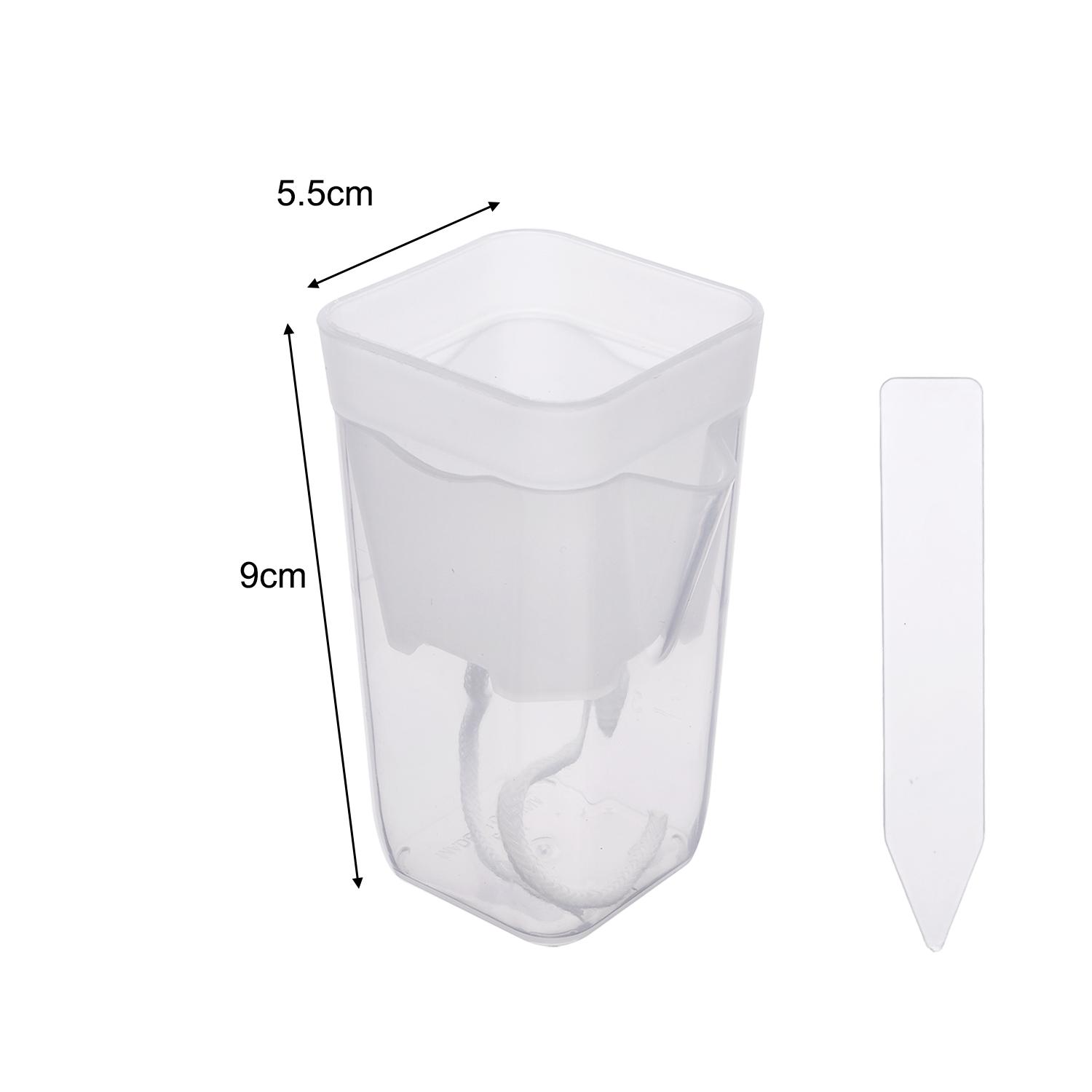 5/1PCS Scale Self Watering Pots Watering Nursery Pot with Drainage Holes Translucent Plastic Planters Mini Flower Seedlings Pot 1PCS