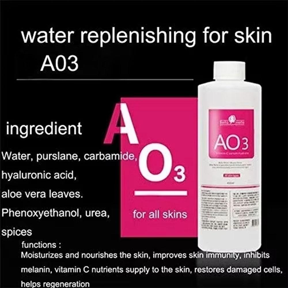 3 Pc 1200ml AS1 SA2 AO3 Aqua Peel Solution Facial Serum for Dermabrasion Deep Cleaning Home Salon Skin Care