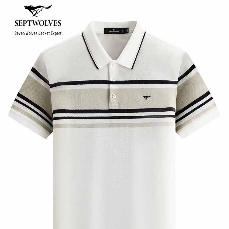 SEPTWOLVES Men s Business Casual Polo Shirt XXL