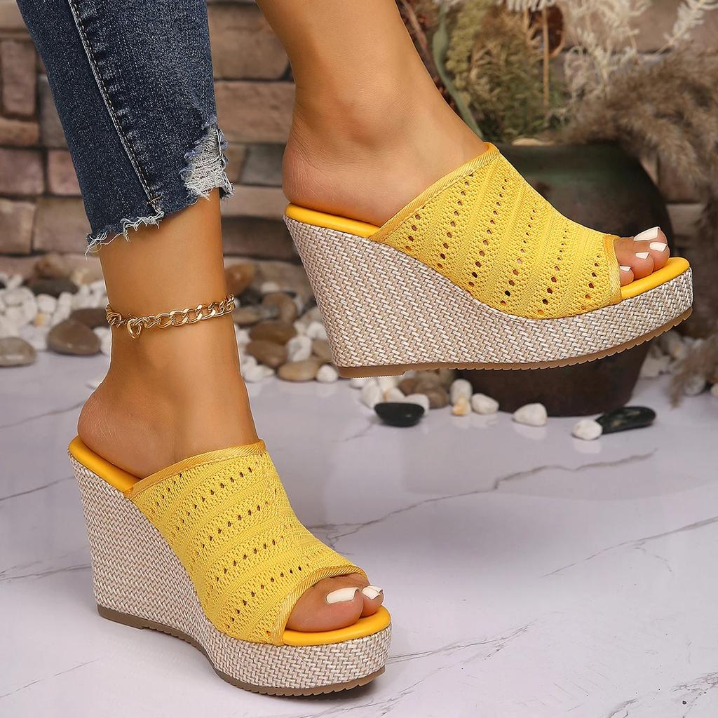 Fashion Fashion Women Wedge Sandals 2025 New Platform Peep Toe High Heels Sandals Women Large Size Casual Party Wedge Shoe for Women
