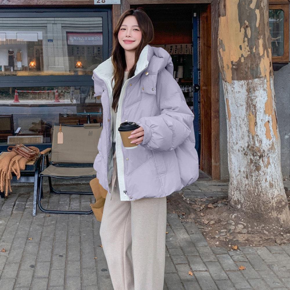 2024 Women's Fashion Winter Clothes Down Coat Jacket Parkas For Women Hooed Coat Streetwear Outdoor Korean Style
