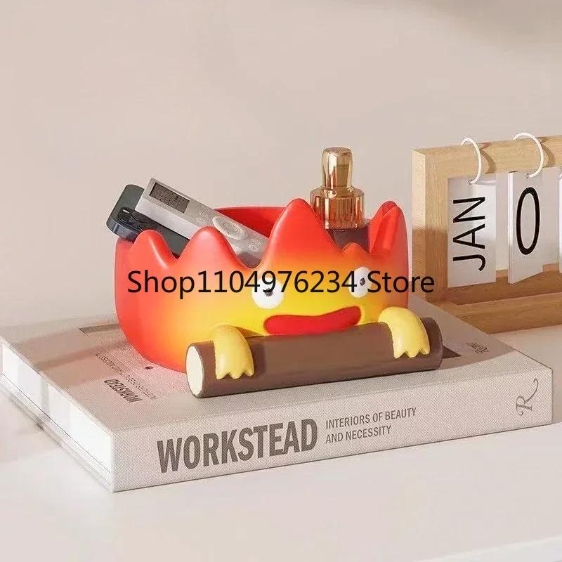 Cartoon Fire Person Tray Creative Anime Key Holder Storage Indoor Outdoor Decor Perfect For Christmas Halloweengift