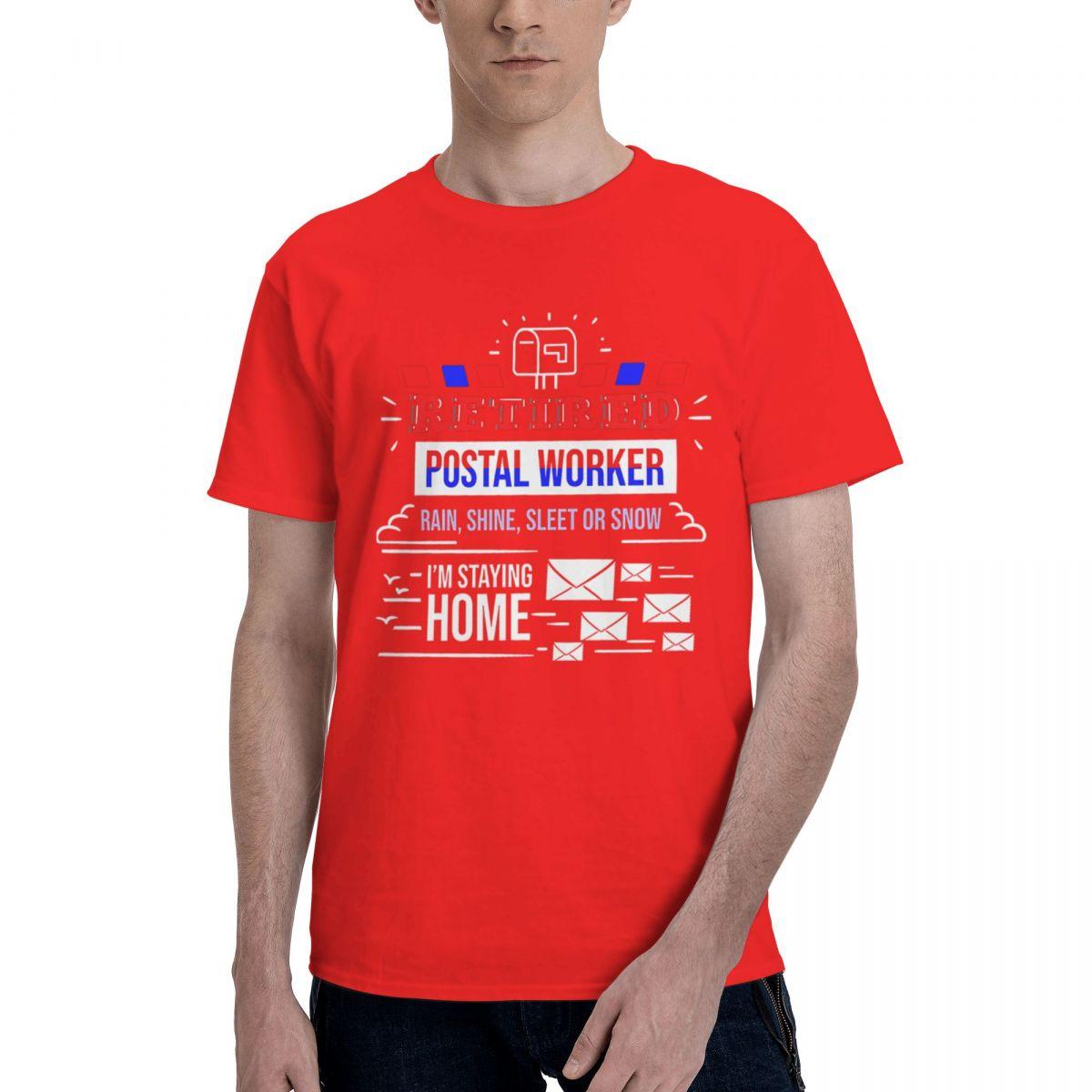 Retired Post Office Postal Worker 100 Cotton Casual Breathable Confortable Anime Short Sleeve TShirt Funny Gifts S