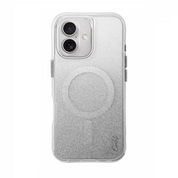 UNIQ case Coehl Lumino iPhone 16 6.1" Magnetic Charging silver/sparkling silver
