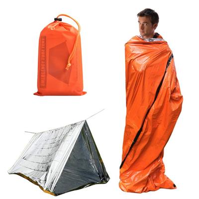 Emergency Disaster Prevention Disaster Evacuation Measures Emergency Heat Sheet Tent Poncho Tarp Sleeping Bag Set Bivi Raincoat Outdoor Disaster