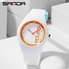 Sanda Waterproof Men's Sports Silicone Watch: Trendy, Fashionable & Personalized for Students