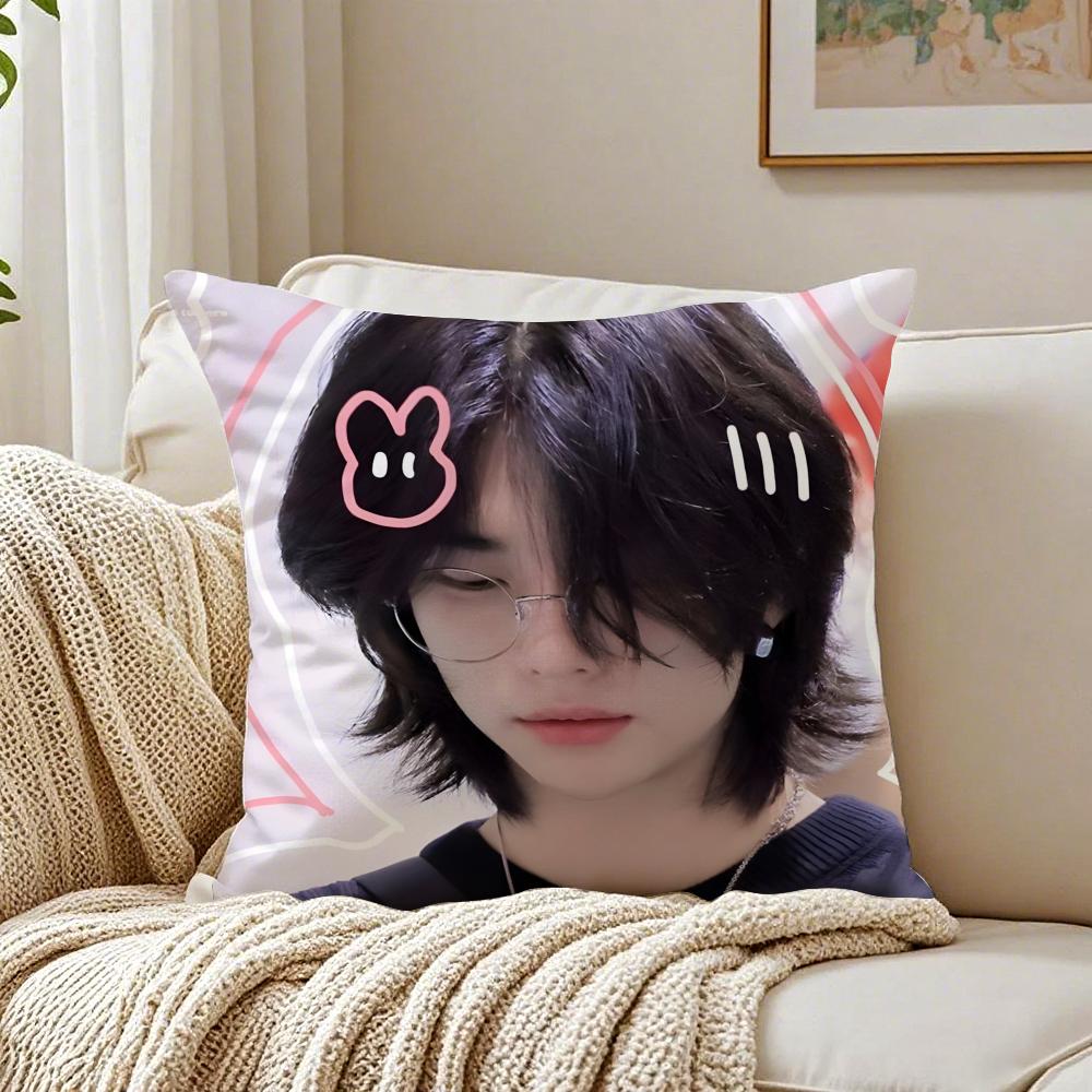 Person Idol HHyunjin Cushion Cover Pillowcase Antidustmite living Room Sofa Decor Cushion Room