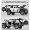 1:22 Jeep Wrangler Rubicon Off-Road High Simulation Diecast Car Metal Alloy Model Car Toys for Children Gift Collection