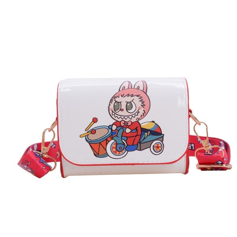 Shoulder Kids Crossbody Bag With Wide Shoulder Strap And Print Design