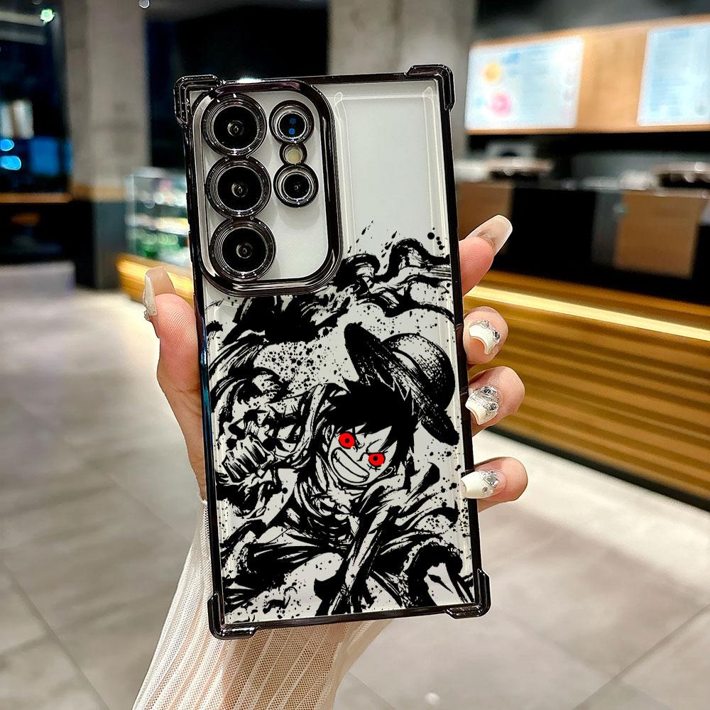 Cover per Galaxy S26 Ultra, custodia per telefono con grafica anime giapponese O-One Piece per Samsung S26 S25 S24 S23 S21 Ultra S20 FE S25 Plus