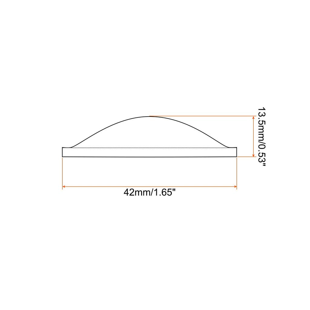 PATIKIL Diameter 42 Mm Height Mm 5 Pieces Lens Acrylic LED Optical Convex Condenser Lens for LED Flashlight Bicycle Headlamp Transparent 13.5