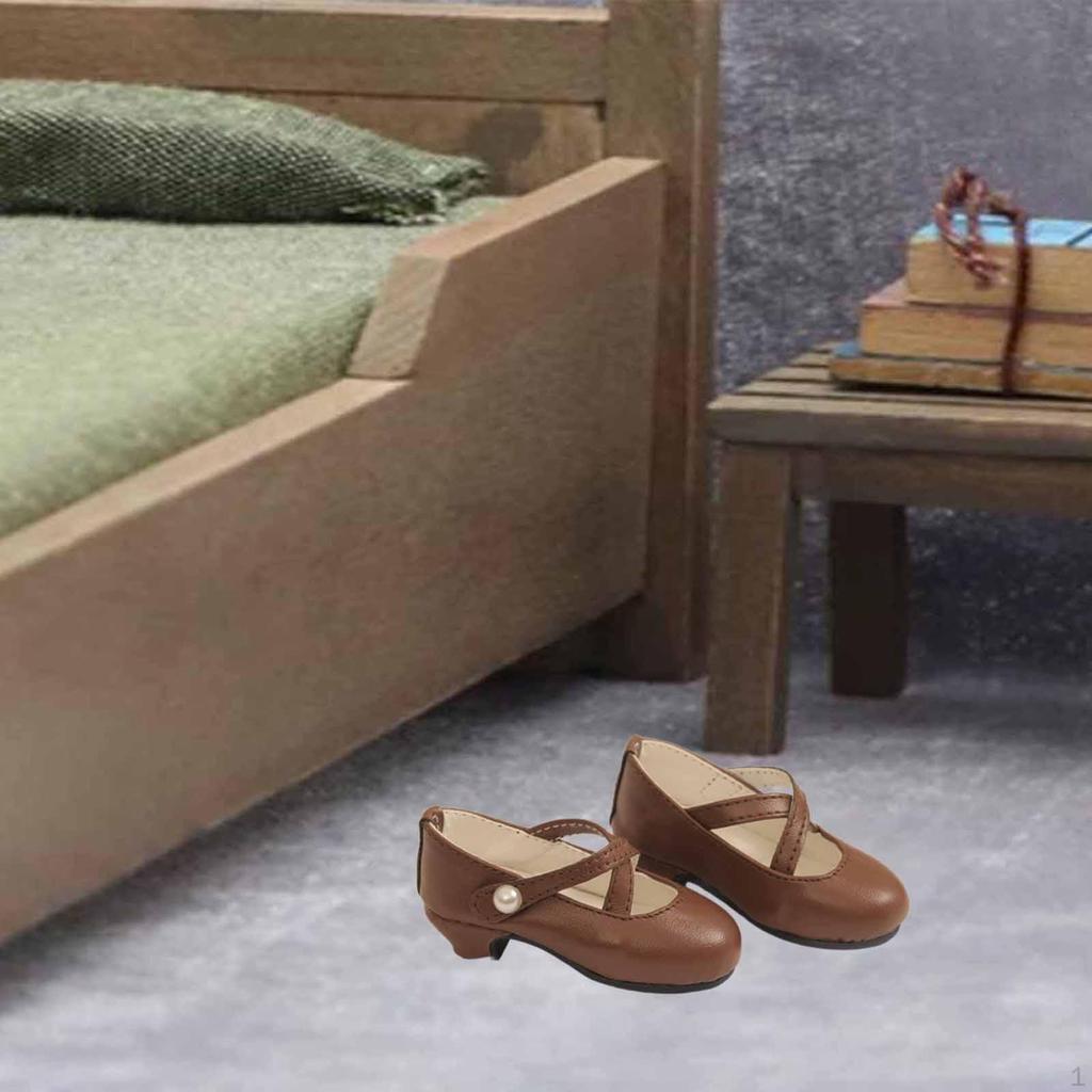 1/4 Female Figure Shoes PU Fashion Realistic Sturdy BJD Doll Accessories High Heel Mini