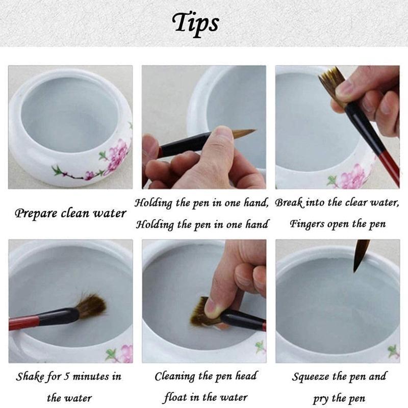 W89C Chinese Traditional Calligraphy Wolf Brush Pen Sumi Drawing Brush Art Stationary