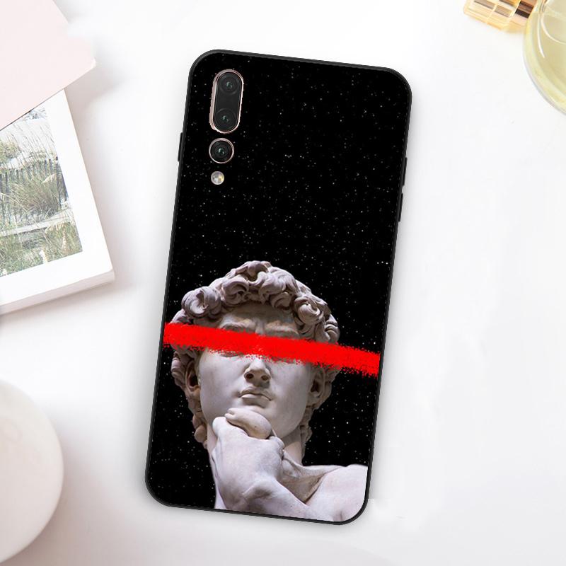 Griechische Ästhetik Gipsstatue Kunst Für Huawei Nova 5T 9 10 SE 7i 8i 11i 12i Y73 Y90 Y70 Y72 Y61 Y91 Y60 P20 P40 P30 Lite Hülle