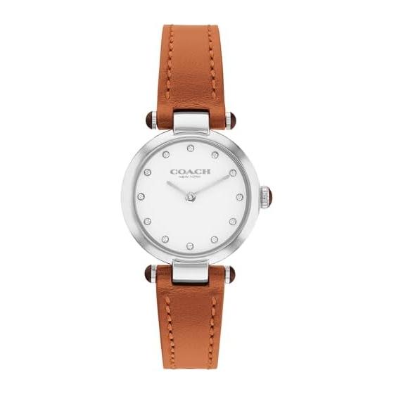 [Coach] [Regular Import] Women s Watch CARY White Dial Leather Belt 14504016