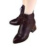 Martin boots new British style thick heel medium tube short boots shoes winter velvet warm