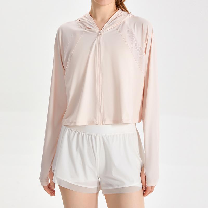 LAHN LULU Women's UPF50+ Hooded Sun Protection Jacket - Lightweight, Breathable, Quick-Drying, with Face Mask.