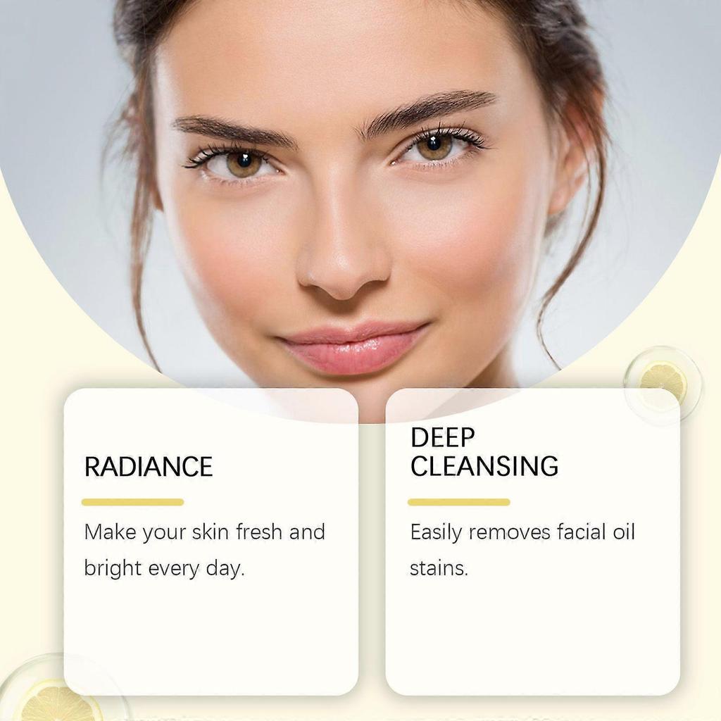 Vitamin C Brightening Facial Cleanser Hydrating, Soothing Lemon Extract Cleanser