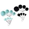 8-Piece Stainless Steel and Plastic Measuring Cups and Spoons Set with Scale for Baking