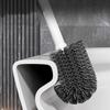 Swan Toilet Brush 3 in  Set Wall Mounted Modern Design Bathroom Cleaning Tools for Home Organization