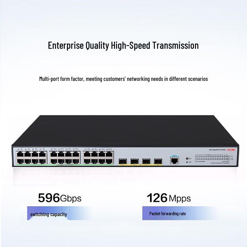 H3C S5024PV6-EI-HPWR L2 Managed PoE Ethernet Switch