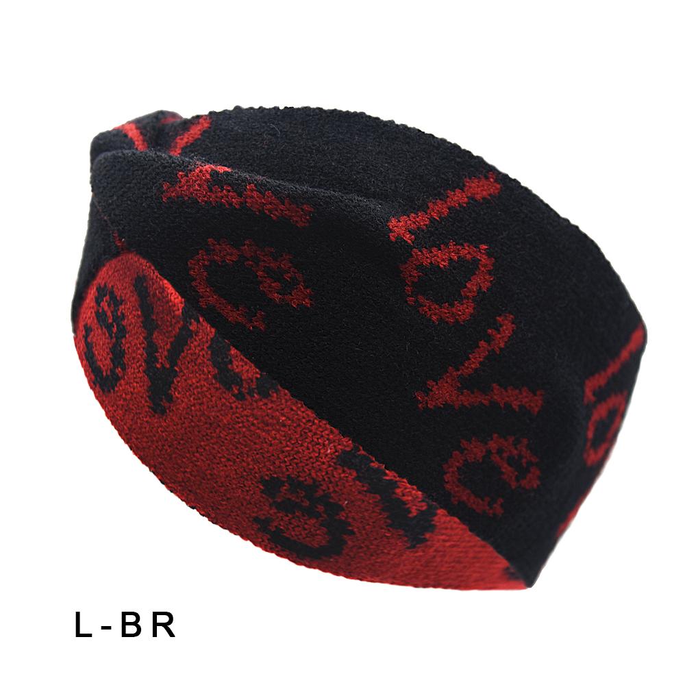 Autumn and Winter Keepwarm Knitted Twist Headband Workout Running Sport Elastic Hair Bands for Women's Turban Hair Wrap