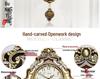 European Modern Large Silent Wall Clock with Metal Pendulum - Antique Quartz, Simple and Creative Design for Living Room