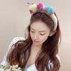 Caterpillar Headband Girls Plush Texture Cartoon Shape Rich Color Makeup Wash Face Hair Hoop Hair Fixing Accessory