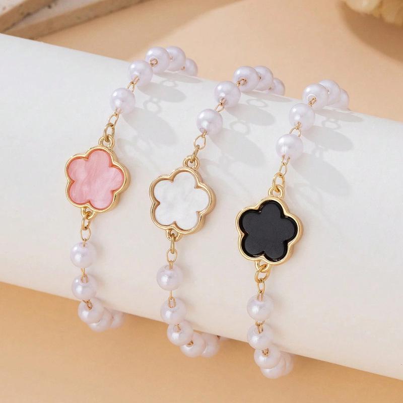 Hochwertiges vierblättriges Kleeblatt-Armband: Elegantes, luxuriöses und einfaches Damenaccessoire