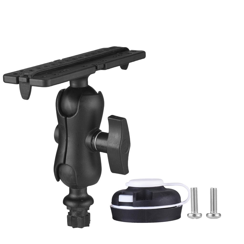 Fish Finder Mount with Rectangular Base Adjustable Kayak Rail Installation System Fishing Accessories