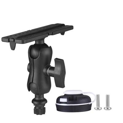 Fish Finder Mount with Rectangular Base Adjustable Kayak Rail Installation System Fishing Accessories