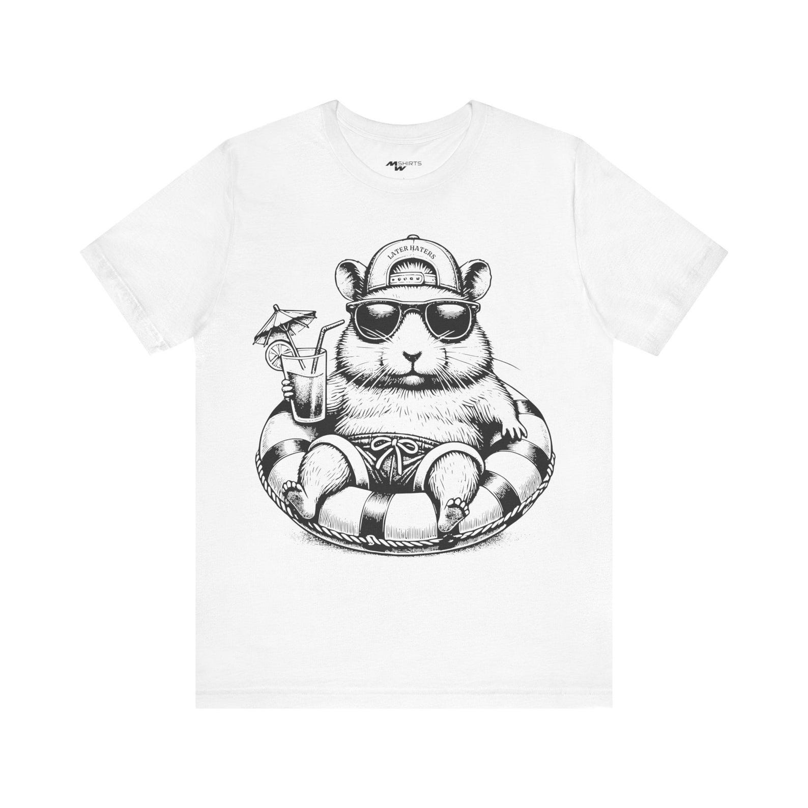 Chill Hamster T-Shirt: Relaxed Summer Vibes Unisex Tee S