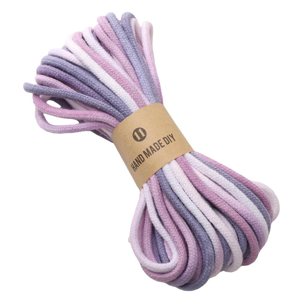 Core Cotton Monochrome Braided Rope Cotton Cord Thread String DIY Beading Bracelet Jewelry Making