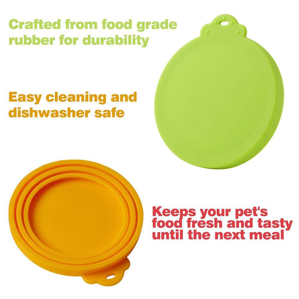 Food Storage Box Cover Pet Supplies Cans Cap Pet Can Covers Food Tin Cover Silicone Can Lid