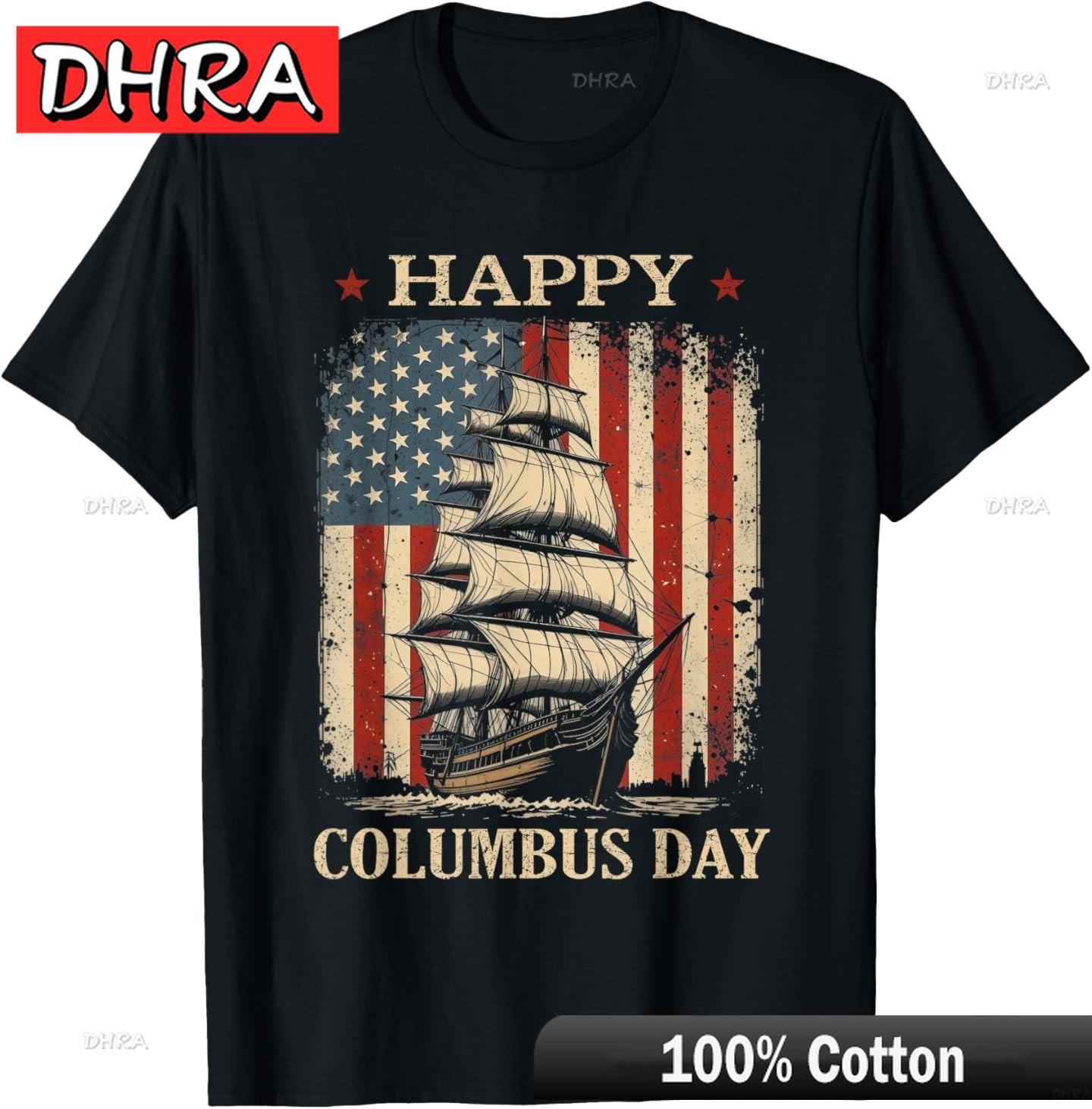 Happy Columbus Day Design Christopher Columbus Italian TShirt Colorful Graphic Tshirts Bold Stylish Modern Shirts Tops Teen S