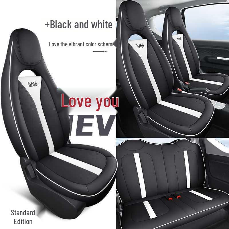 202426 Wuling Hongguang Mini Macaron Full-Coverage Seat Cushion - Modified Interior Car Seat Cover.