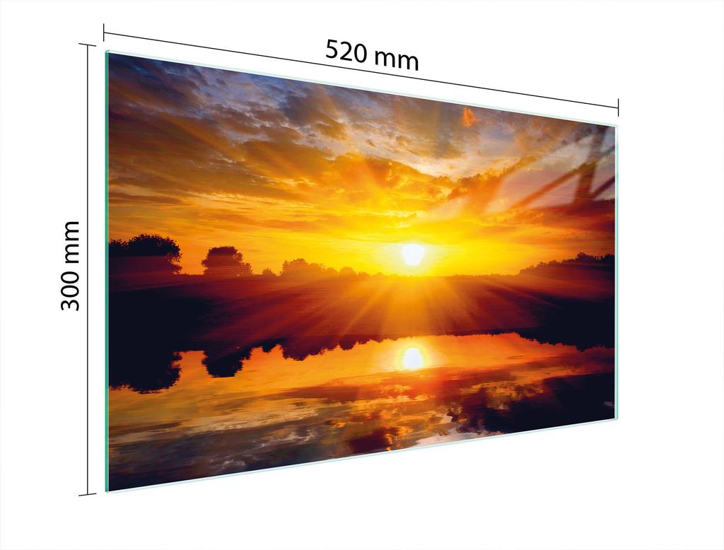 SZKLANA DESKA DO KROJENIA 52x30 SŁOŃCE