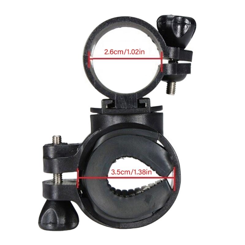 2Pcs Bicycles Torches Holder Handlebars Mount Cycling Flashlight Holder Universals Torches Clip  Headlight Holder