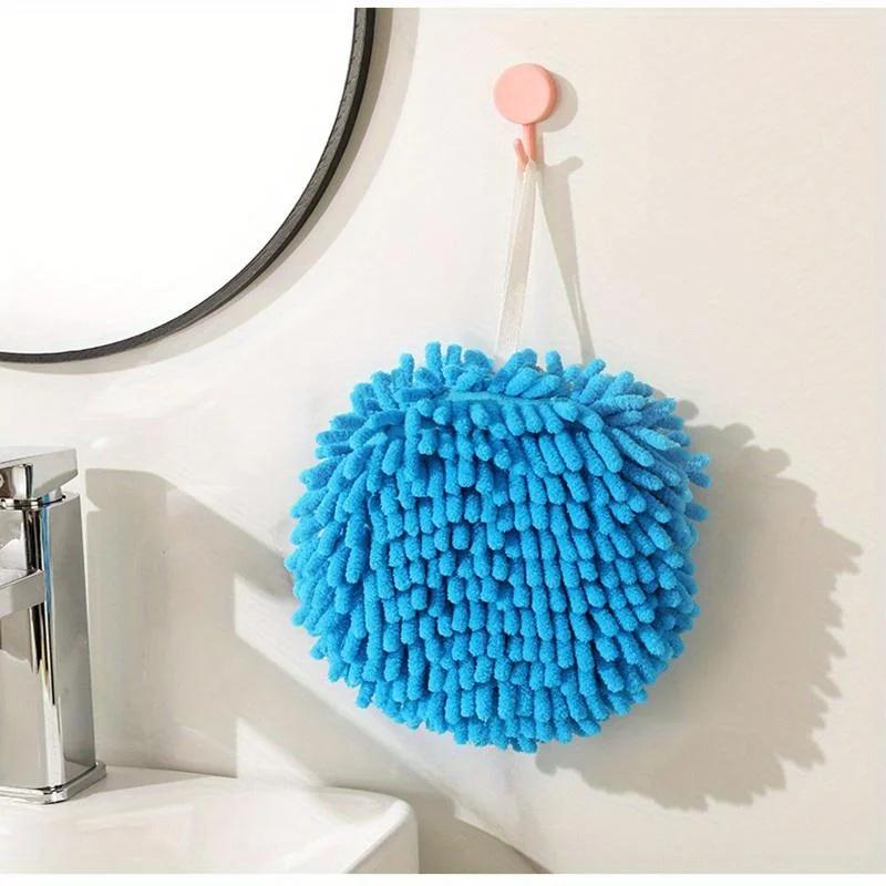 

1 шт. Абсорбирующие шарики для вытирания рук, Подвесные кухонные салфетки для рук, Удобные многоразовые носовые платки