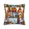 Christliche Kissenhülle Polyester Kissenbezug Dekorativ Gott segne Jesus Christus Zierkissenhülle Zuhause Quadratisch cm
