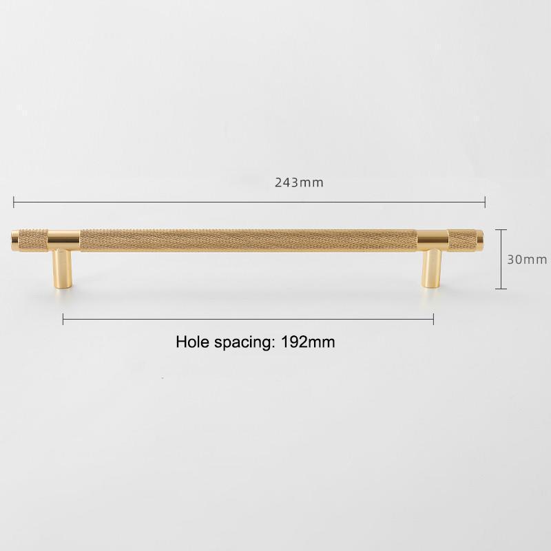 Goldene Rändelgriffe für Schrank und Schublade Aluminiumlegierung Kleiderschrankgriffe Küchenschrankgriffe Rändel-Schubladengriffe