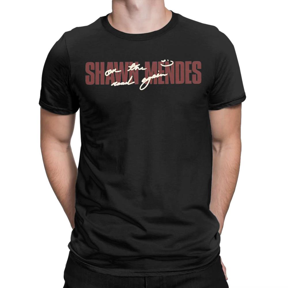 Summer Shawn Mendes Logo T-Shirts for Men Women Fun Cotton Tees Round Neck Short Sleeve T Shirt Original Clothing
