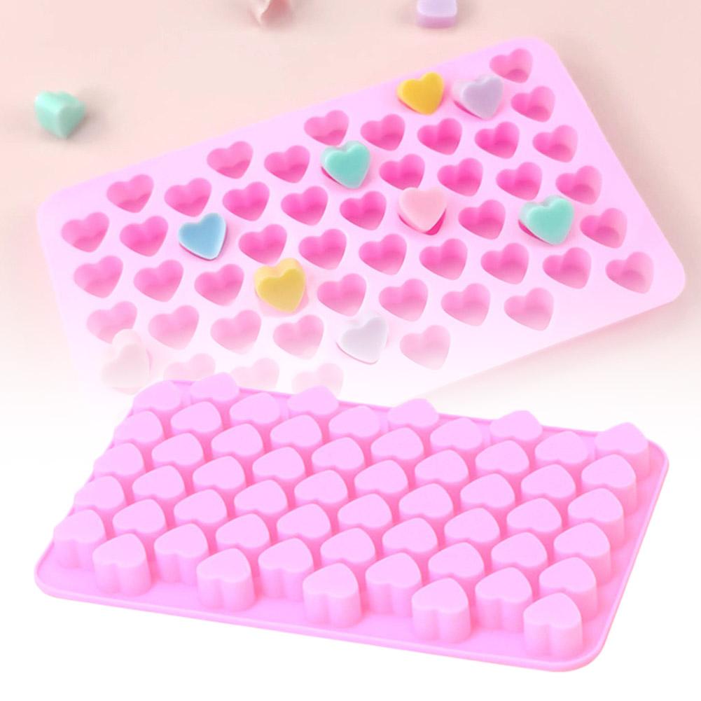 Heart Silicone Molds Non-Stick Food Grade Baking Mold Diy ReusableHoliday Gift Baking Mold Used For Cake Jelly Chocolate Ma J4K8